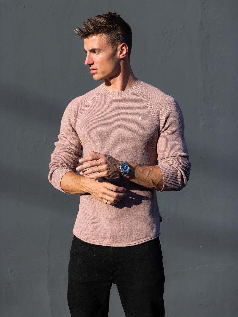 Olton Anchor Knit Sweater - Pink