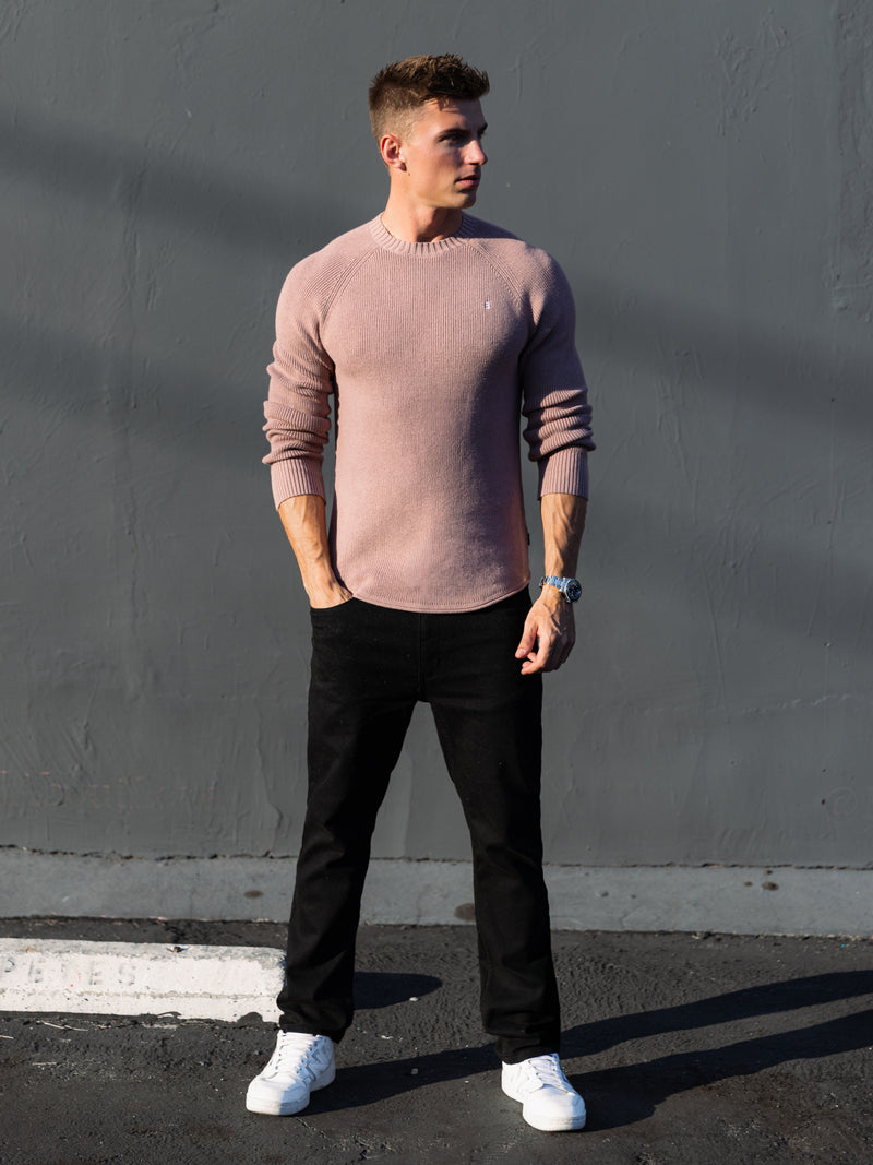 Olton Anchor Knit Sweater - Pink