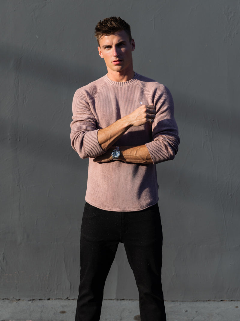 Olton Anchor Knit Sweater - Pink