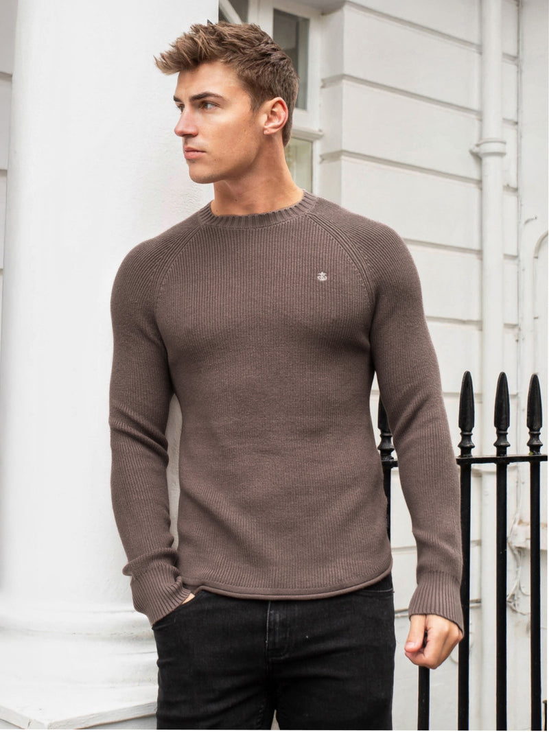 Olton Knit Sweater - Brown