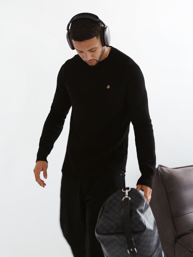 Olton Knit Sweater - Black