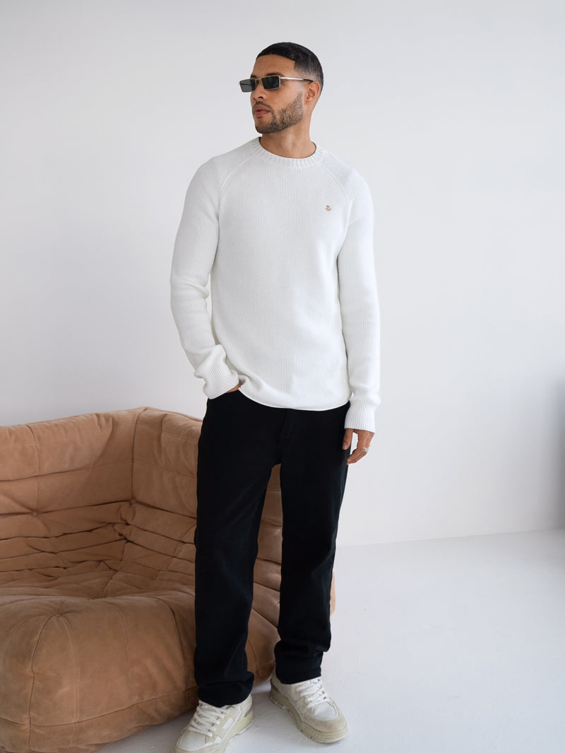 Olton Knit Sweater - White