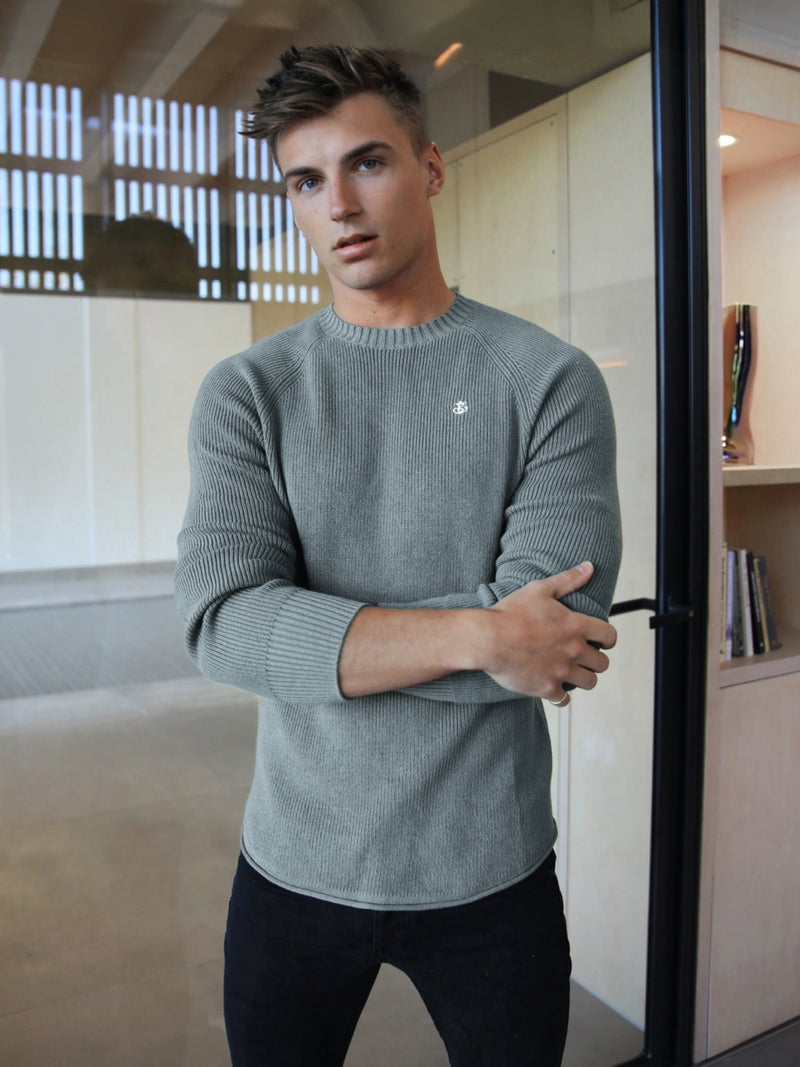 Olton Knit Sweater - Light Blue