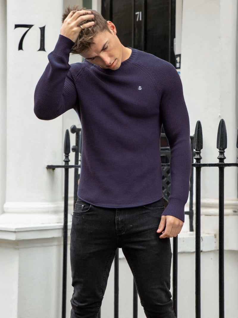 Olton Knit Sweater - Purple