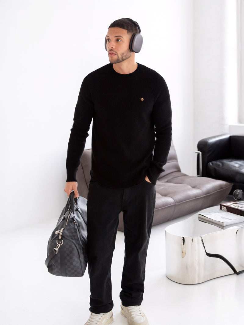 Olton Knit Sweater - Black