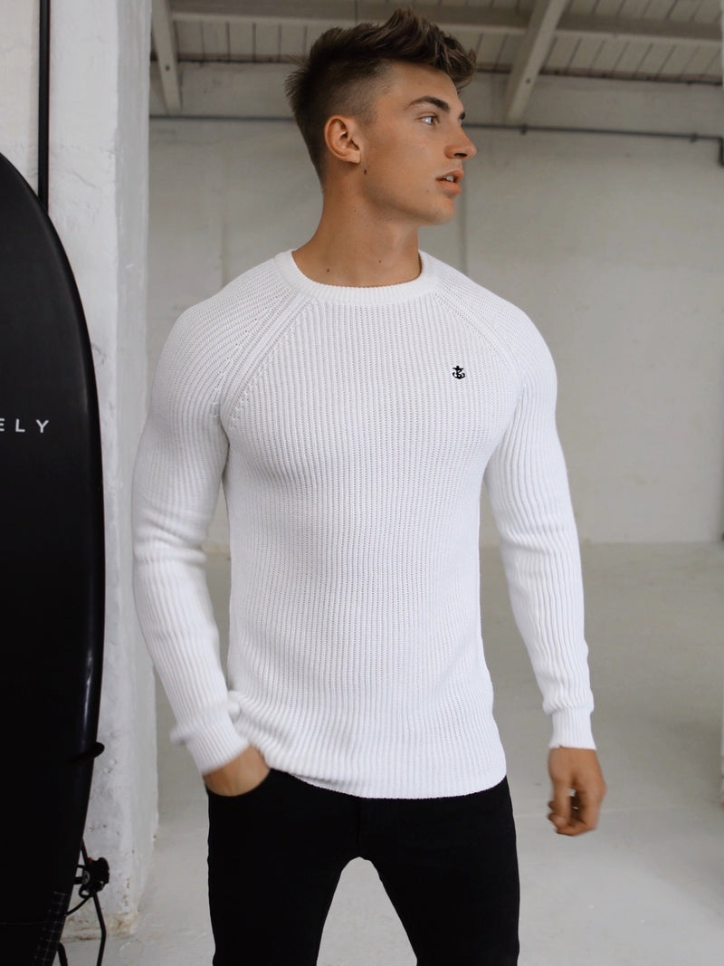 Oxley Knit Sweater - White