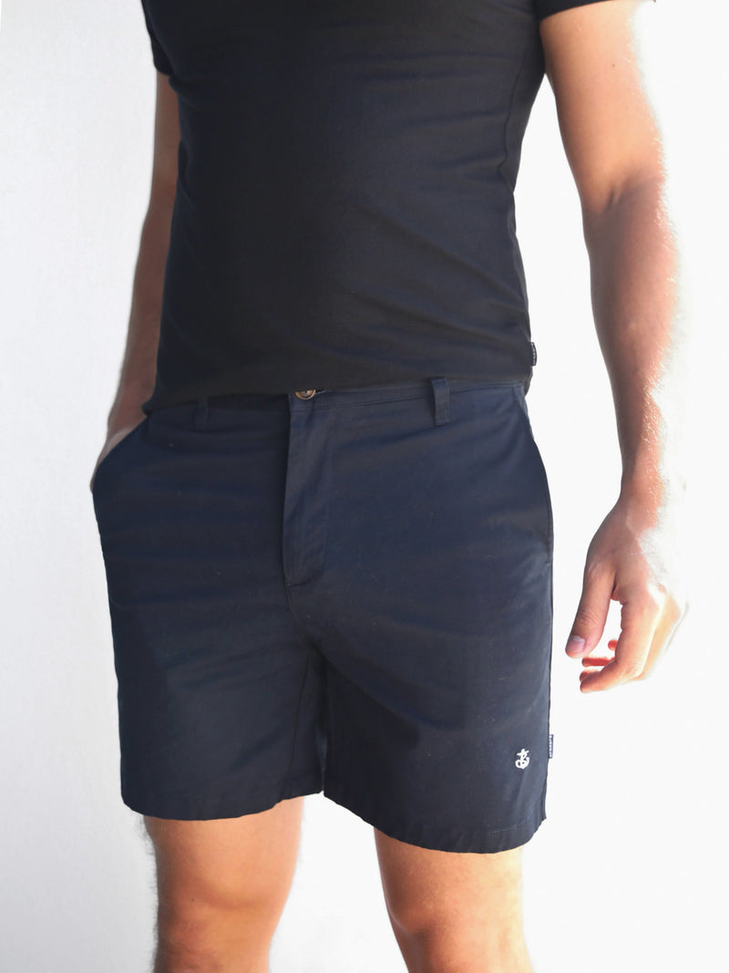 Stretch Chino Shorts - Navy