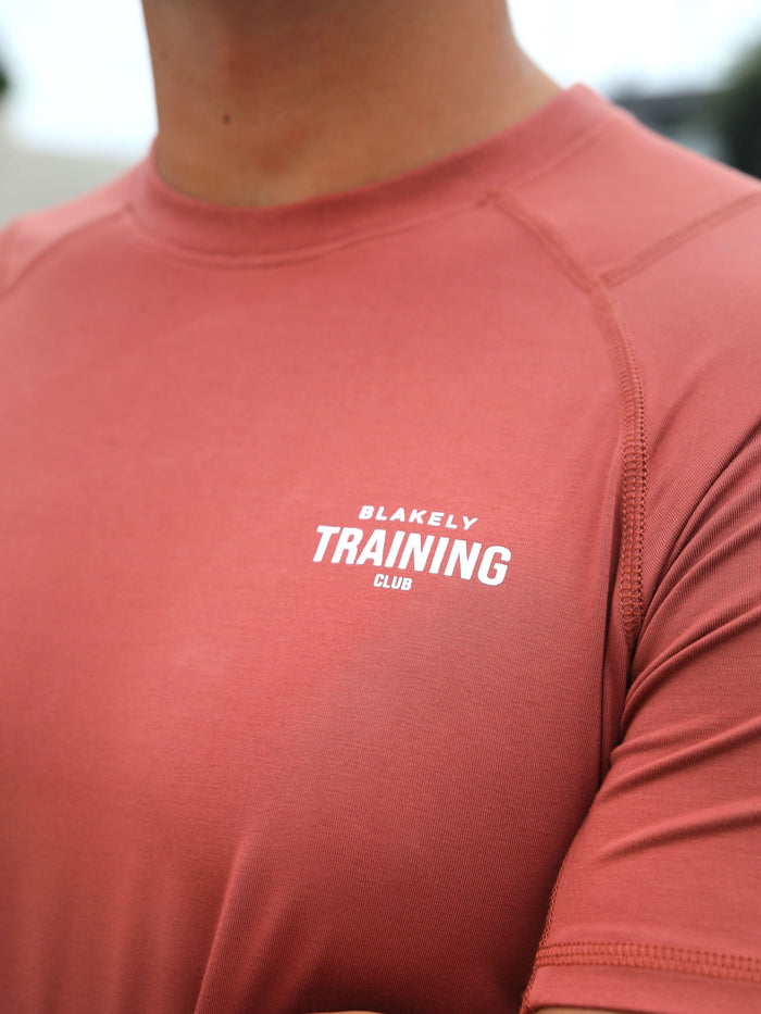 Slim Training T-Shirt - Rust Red
