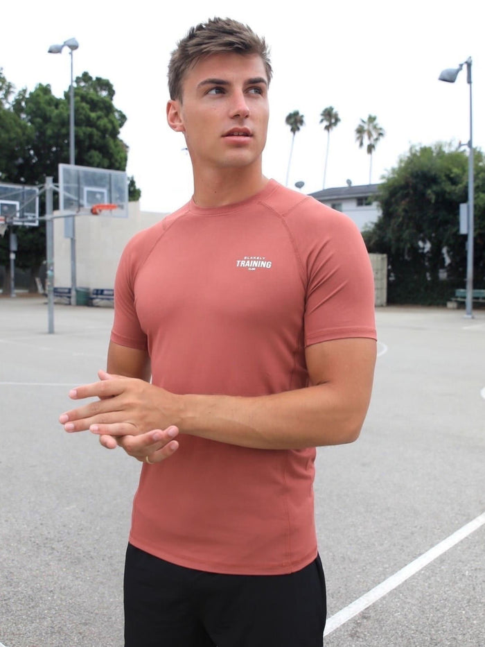 Slim Training T-Shirt - Rust Red