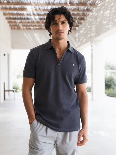 Buy Blakley Mens Charcoal Aspen Polo | Free delivery on orders