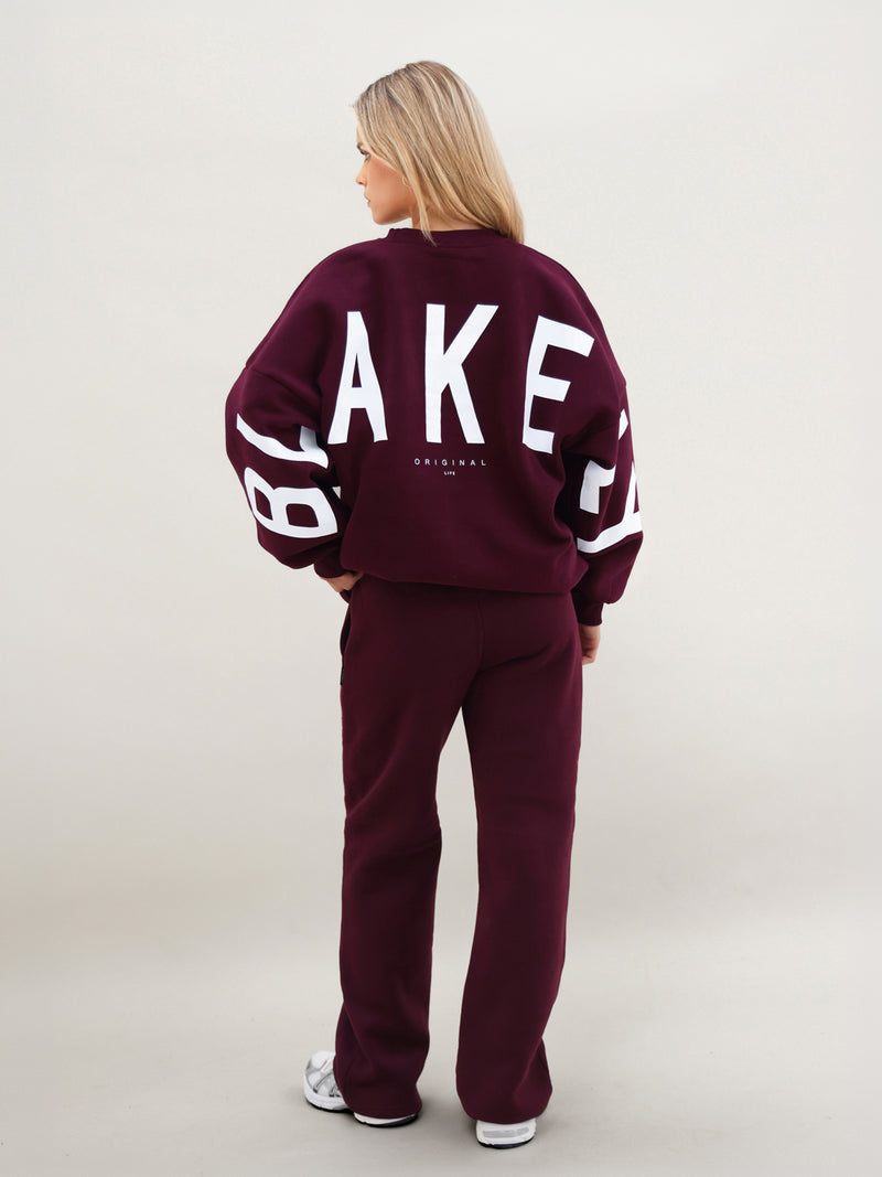 Isabel Oversized Sweater - Dark Cherry
