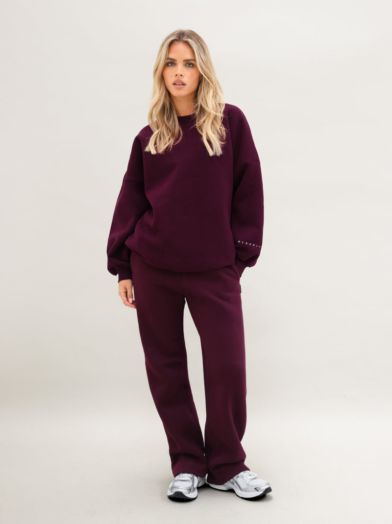 Isabel Oversized Sweater - Dark Cherry