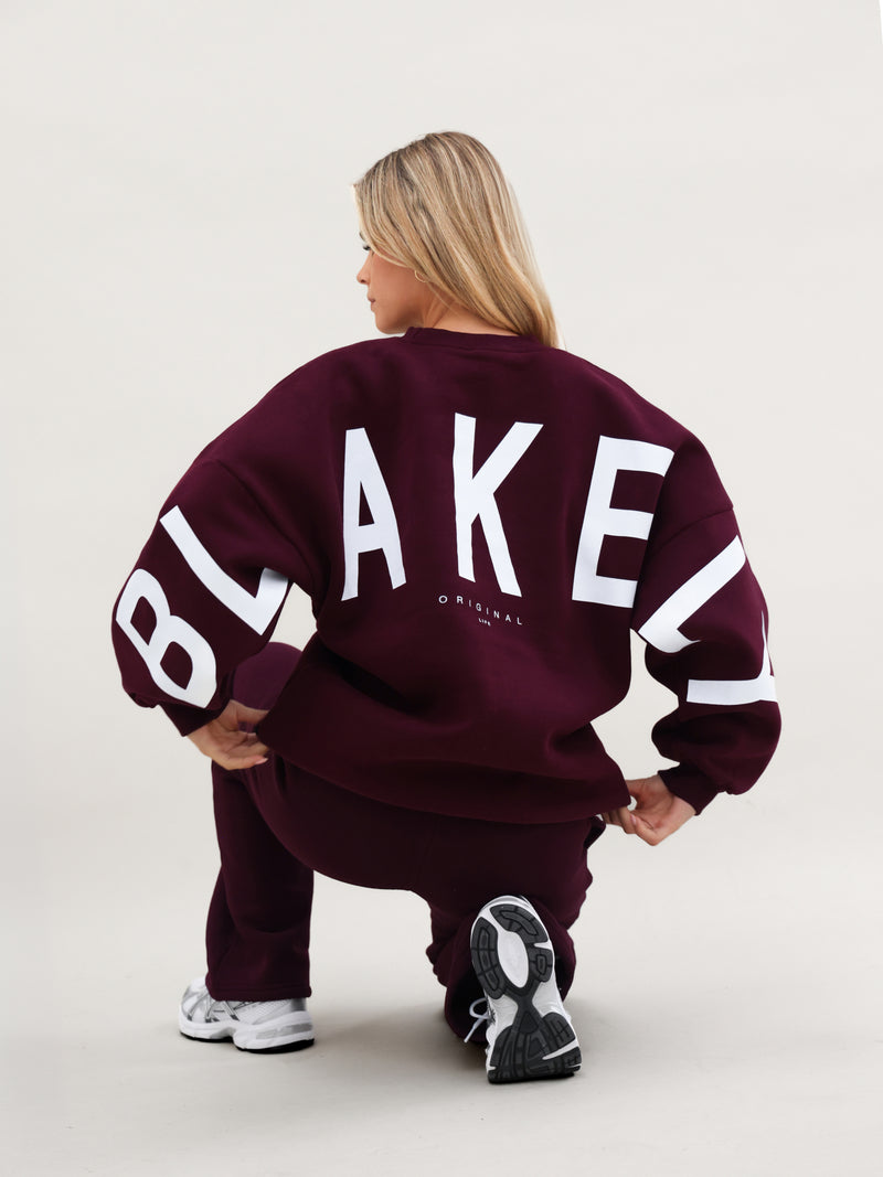 Isabel Oversized Sweater - Dark Cherry