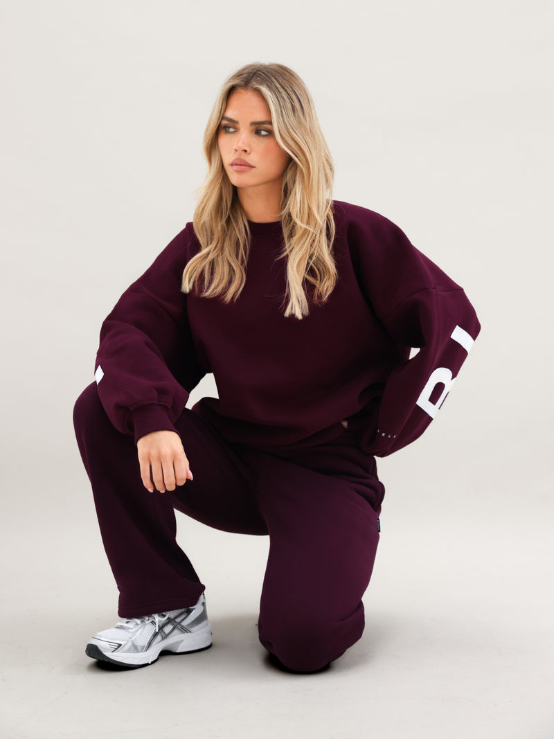 Isabel Oversized Sweater - Dark Cherry