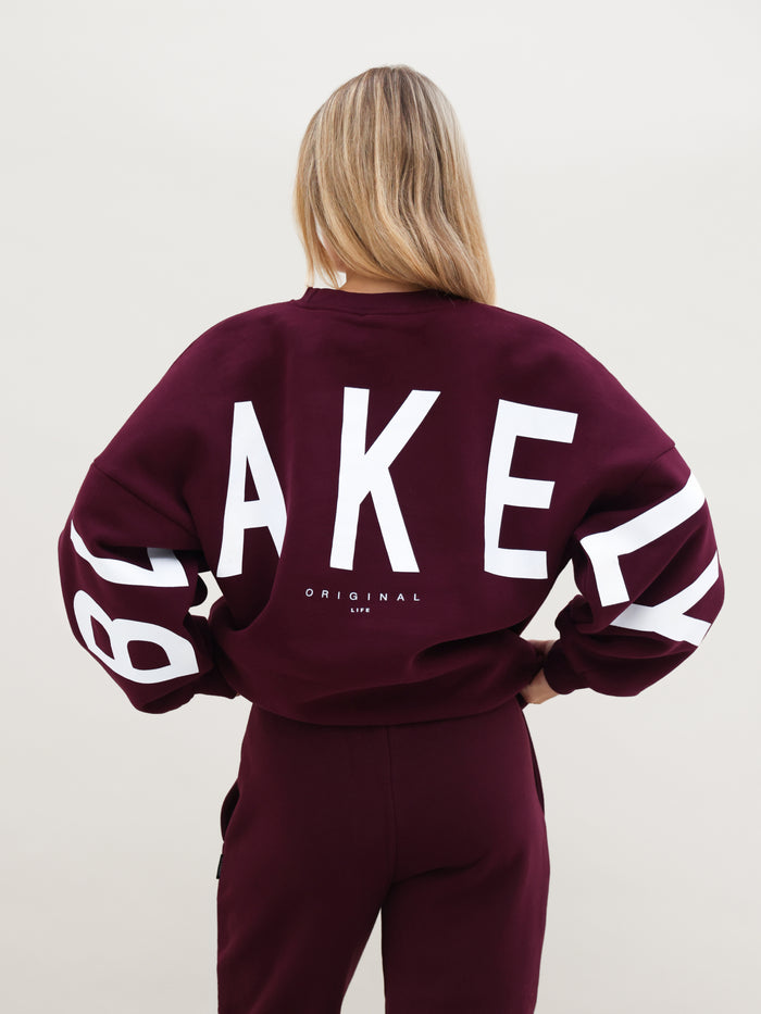 Isabel Oversized Sweater - Dark Cherry