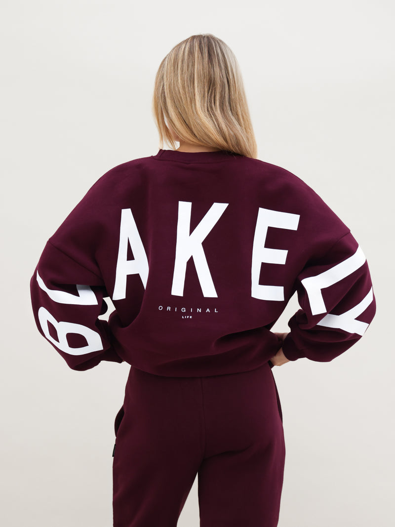 Isabel Oversized Sweater - Dark Cherry