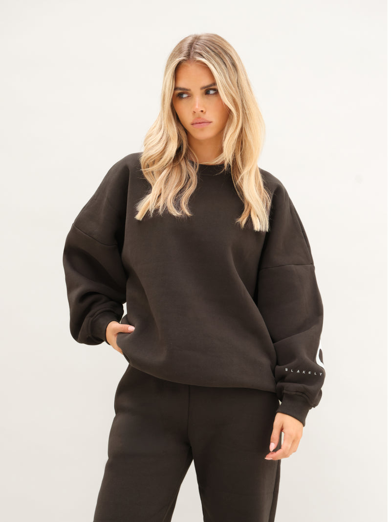 Isabel Oversized Sweater - Deep Brown