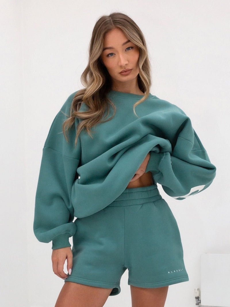 Isabel Oversized Sweater - Dusty Teal