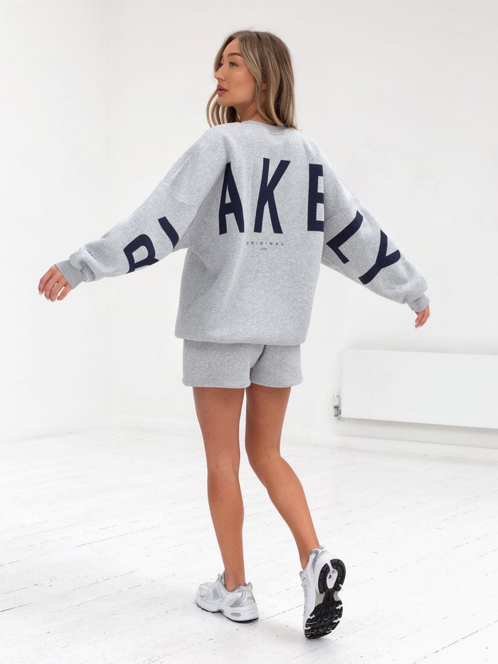 Isabel Oversized Jumper - Marl Grey