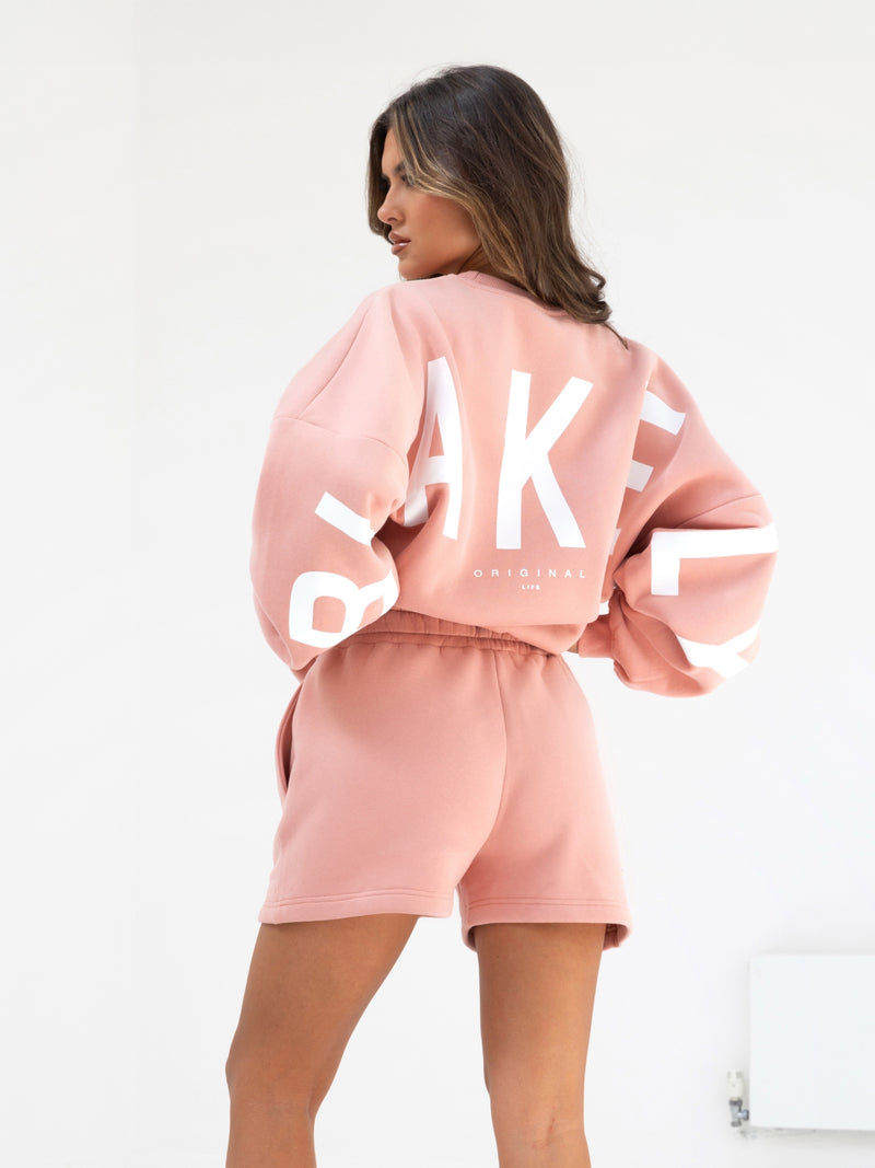 Isabel Oversized Sweater - Peach Pink