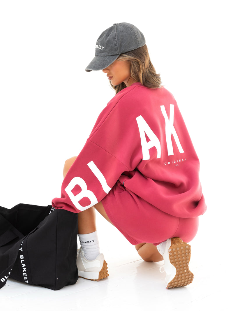 Isabel Oversized Sweater - Deep Pink