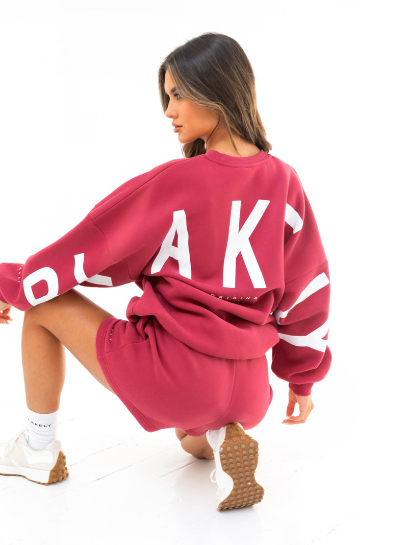 Isabel Oversized Sweater - Deep Pink