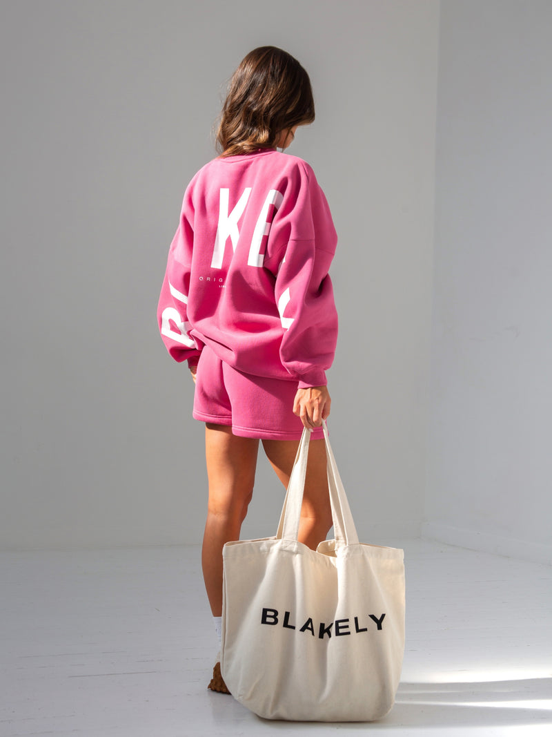 Isabel Oversized Sweater - Hot Pink