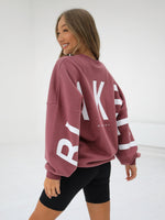 Isabel Oversized Jumper - Raspberry