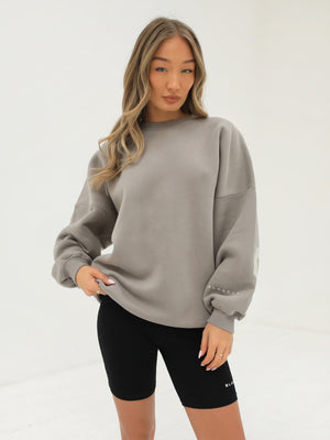 Isabel Oversized Jumper - Neutral Grey