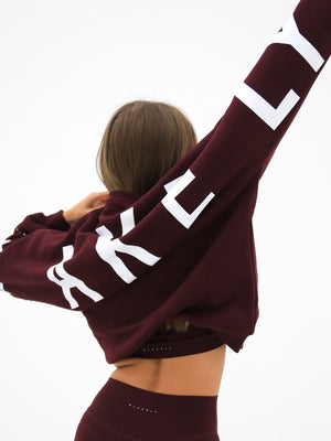 Isabel Oversized Jumper - Burgundy