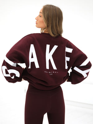 Isabel Oversized Jumper - Burgundy