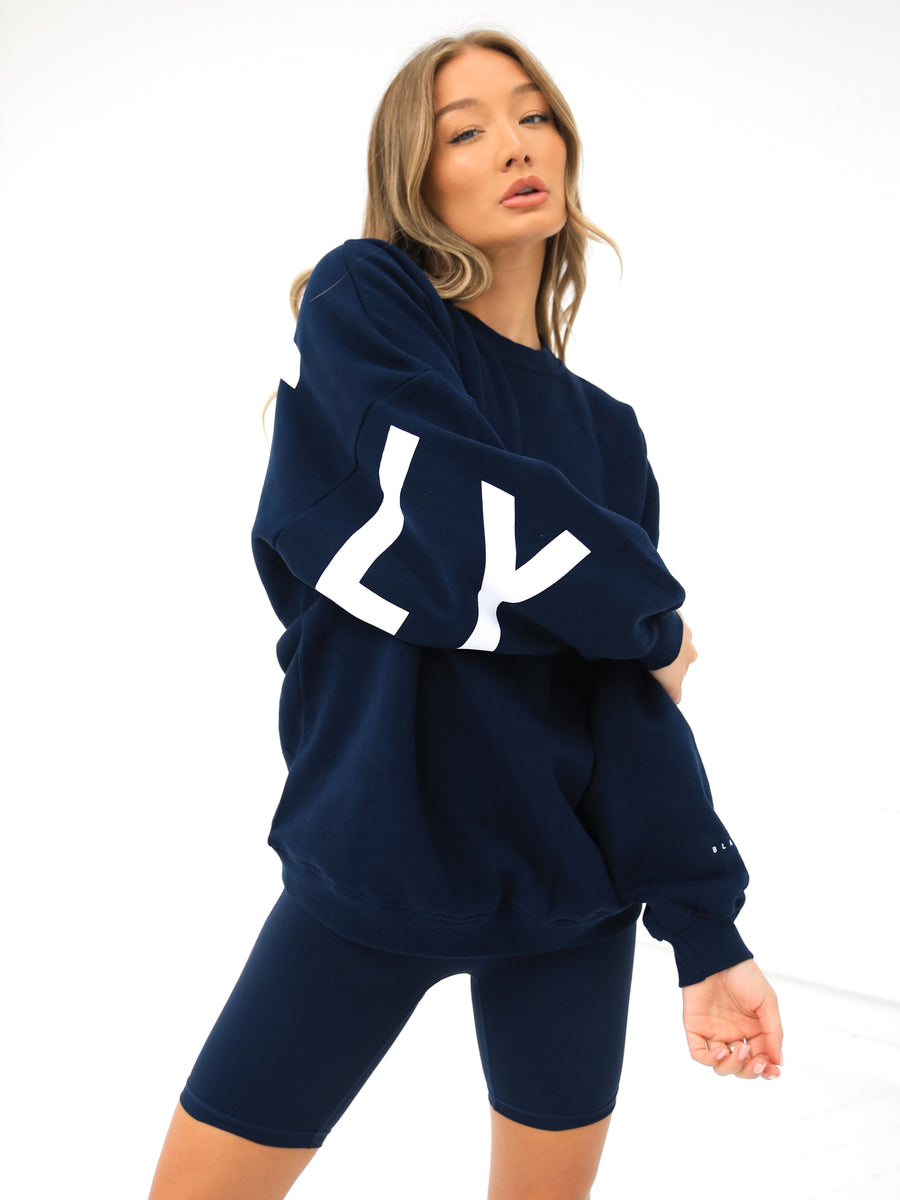 Isabel Oversized Jumper - Navy