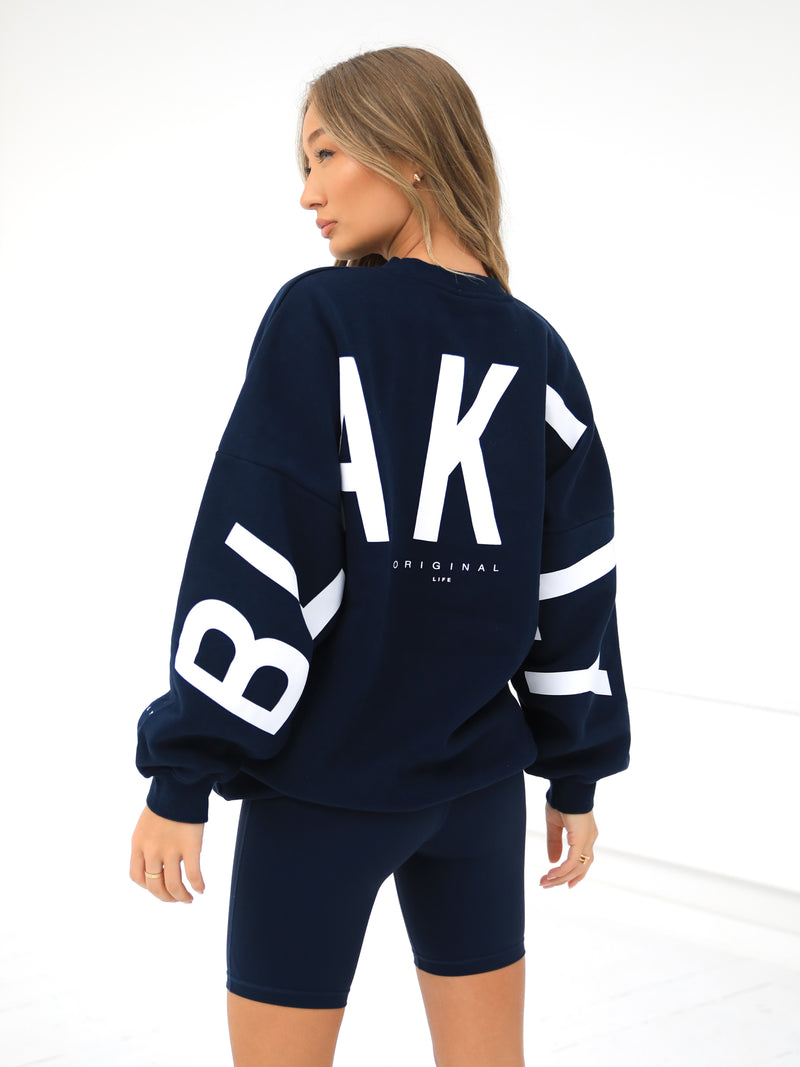 Isabel Oversized Sweater - Navy