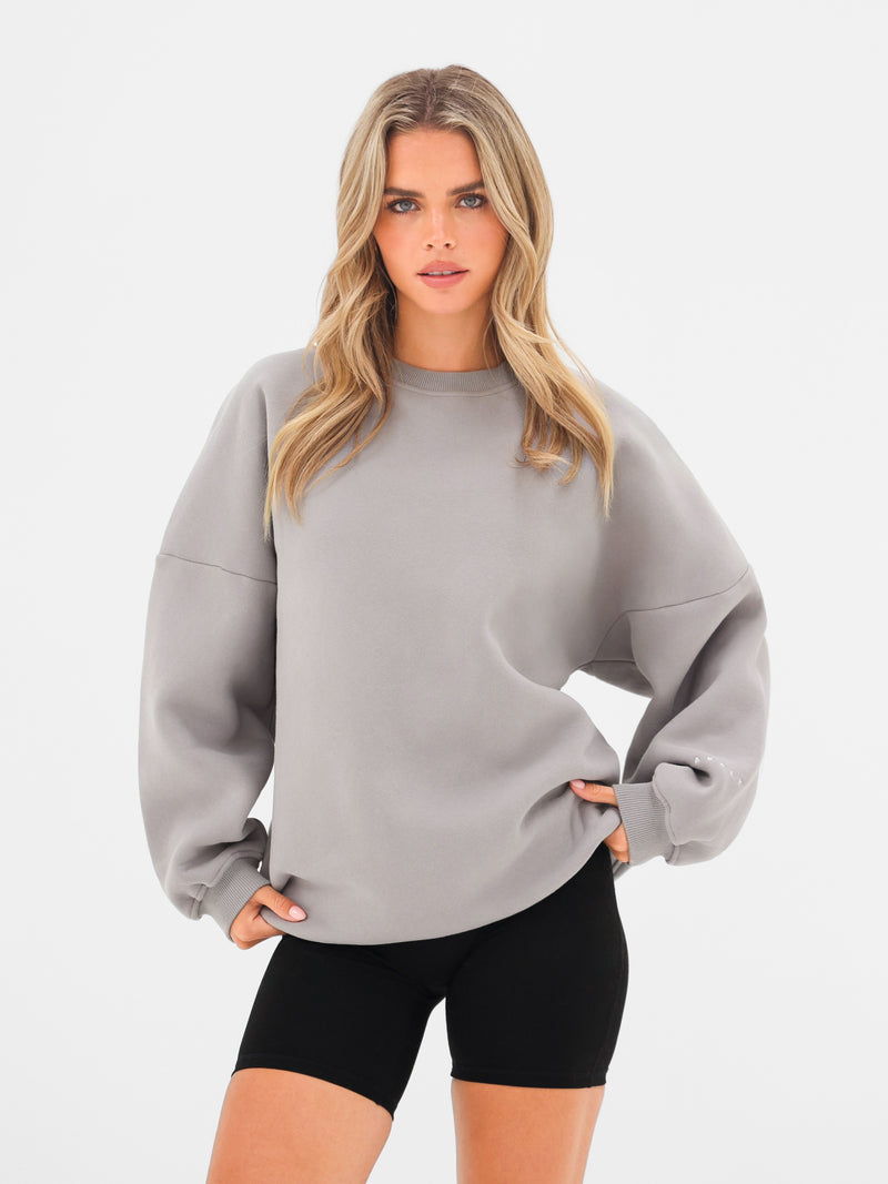 Isabel Oversized Sweater - Cloud Grey