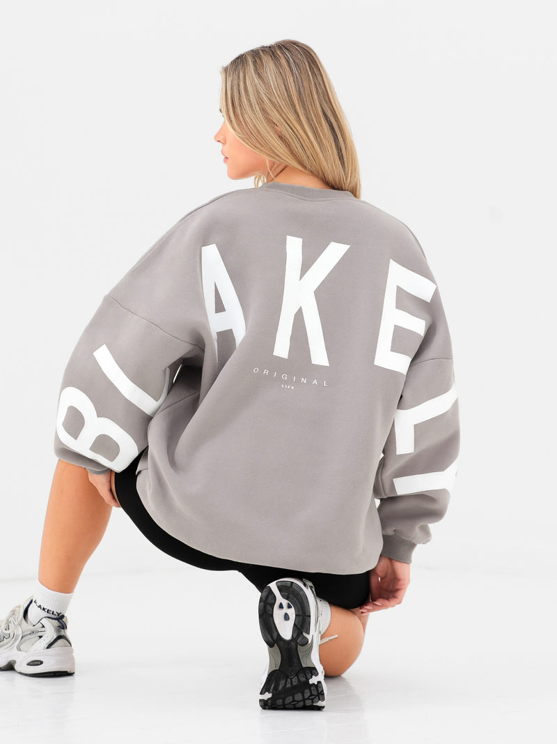 Isabel Oversized Sweater - Cloud Grey