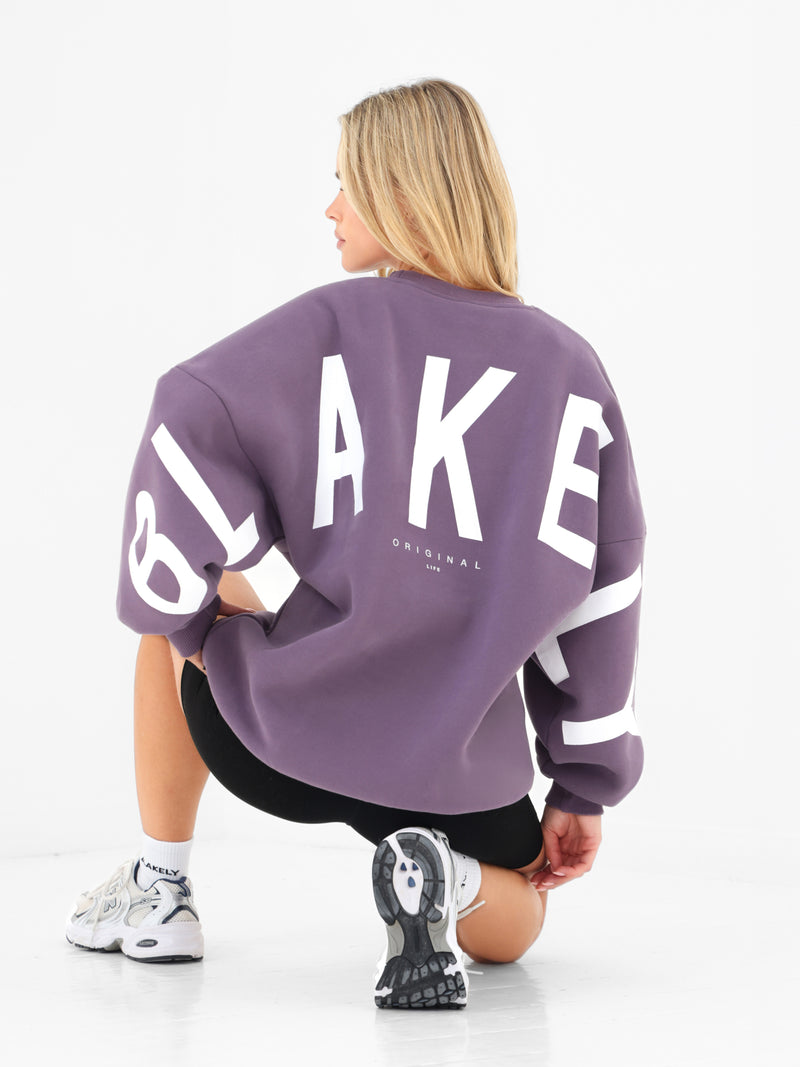 Isabel Oversized Sweater - Deep Purple