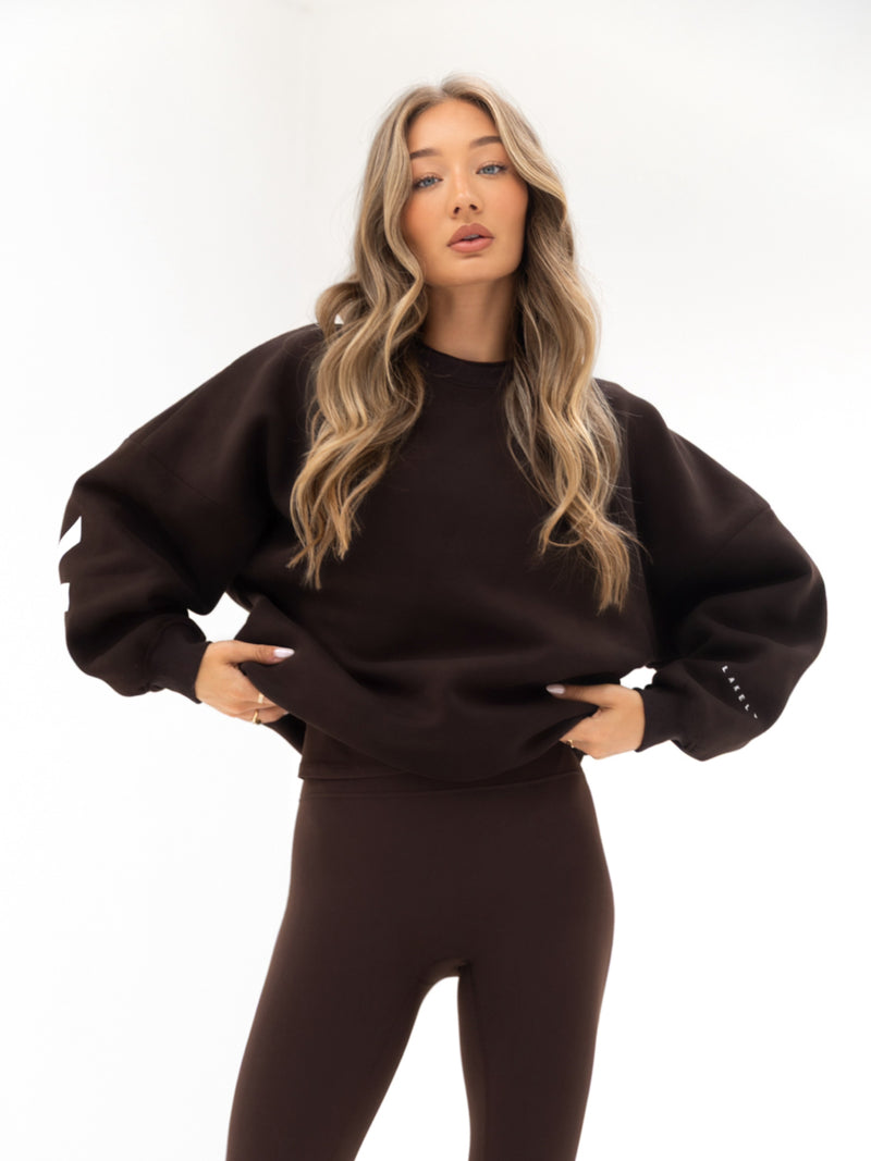 Isabel Oversized Sweater - Coffee Bean