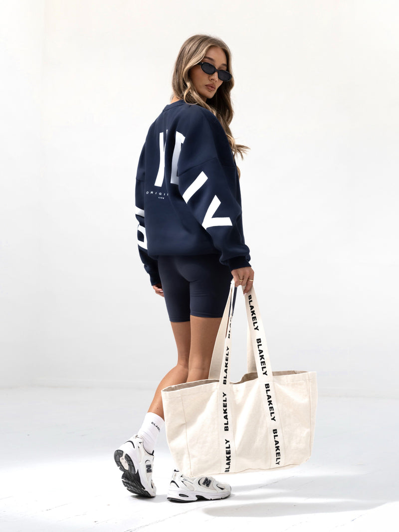 Isabel Oversized Sweater - Midnight Blue
