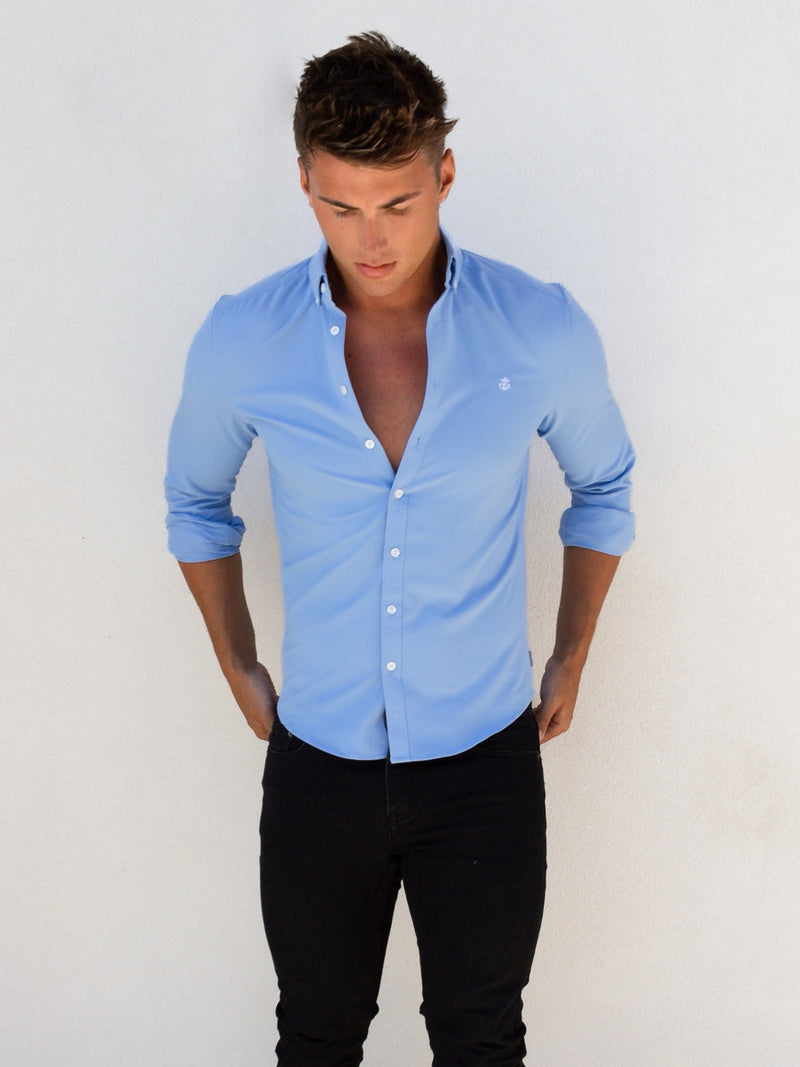 Canberra Long Sleeve Shirt - Light Blue