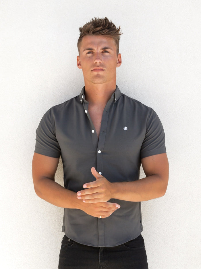 Otto Short Sleeve Shirt - Charcoal