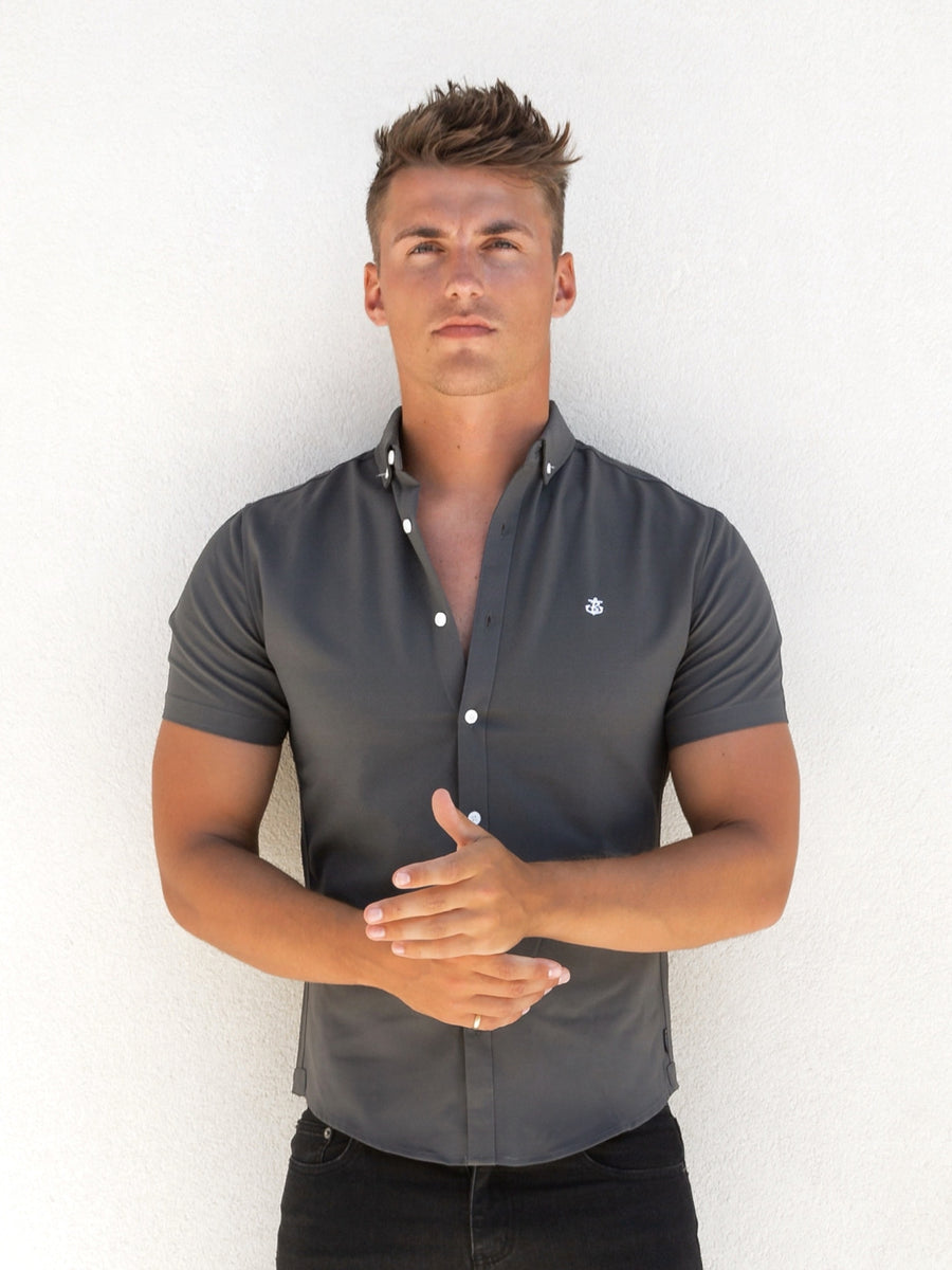 Otto Short Sleeve Shirt - Charcoal