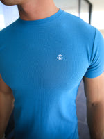 Eli Textured T-Shirt - Blue