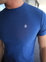 Eli Textured T-Shirt - Dark Blue