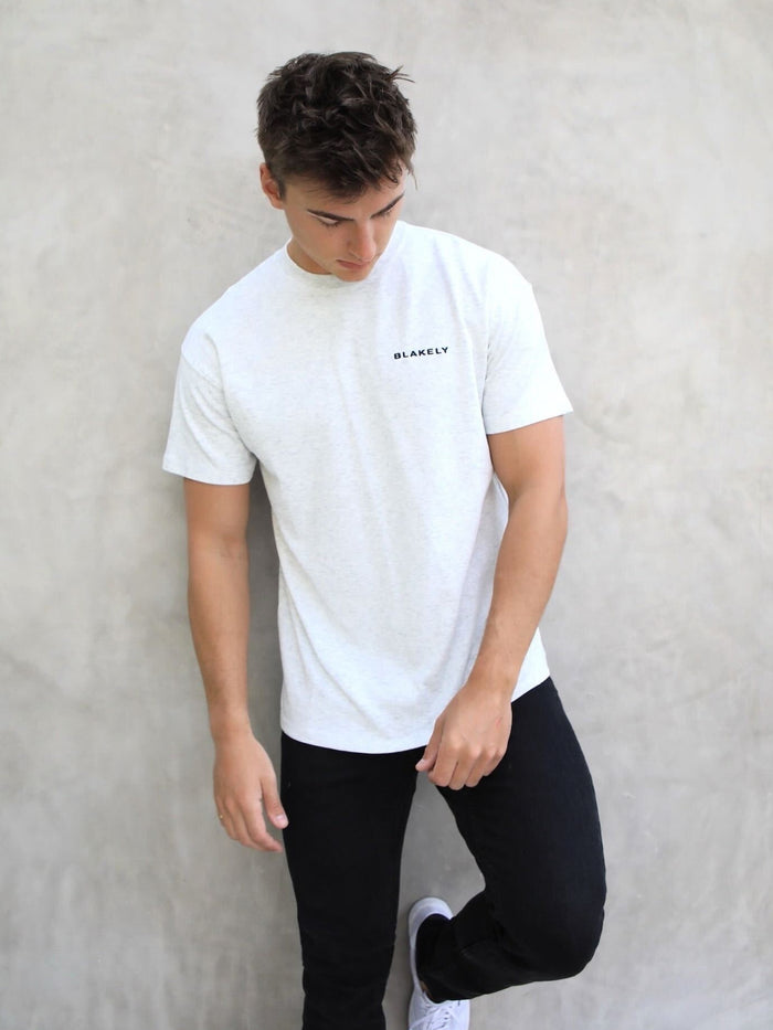 Series Relaxed T-Shirt - Marl White
