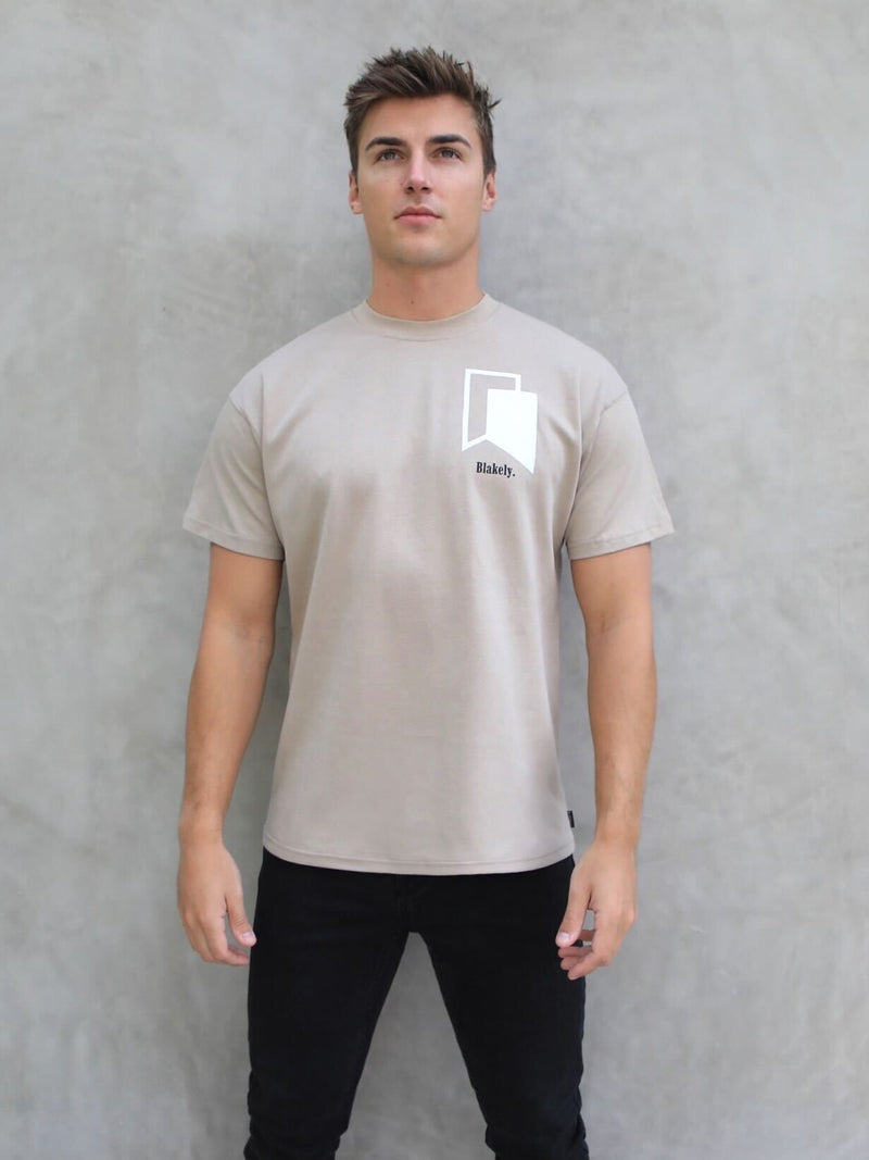 Revolve Relaxed T-Shirt - Tan