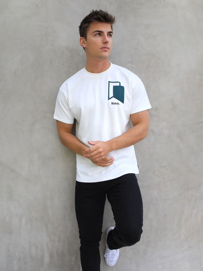 Revolve Relaxed T-Shirt - Flat White