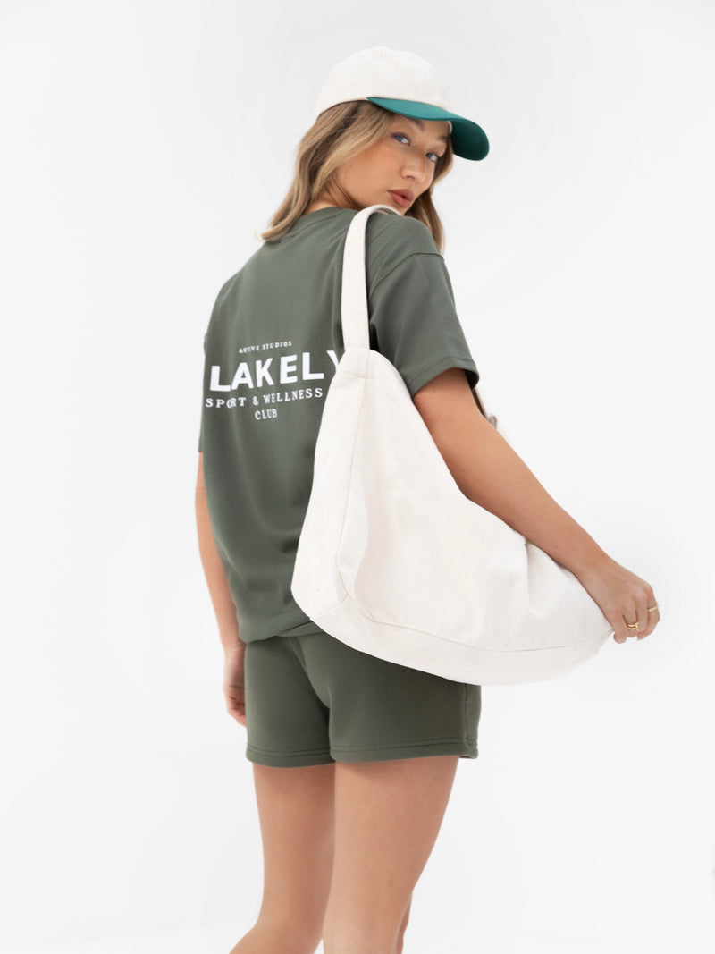 Active Studios Oversized T-Shirt - Khaki Green