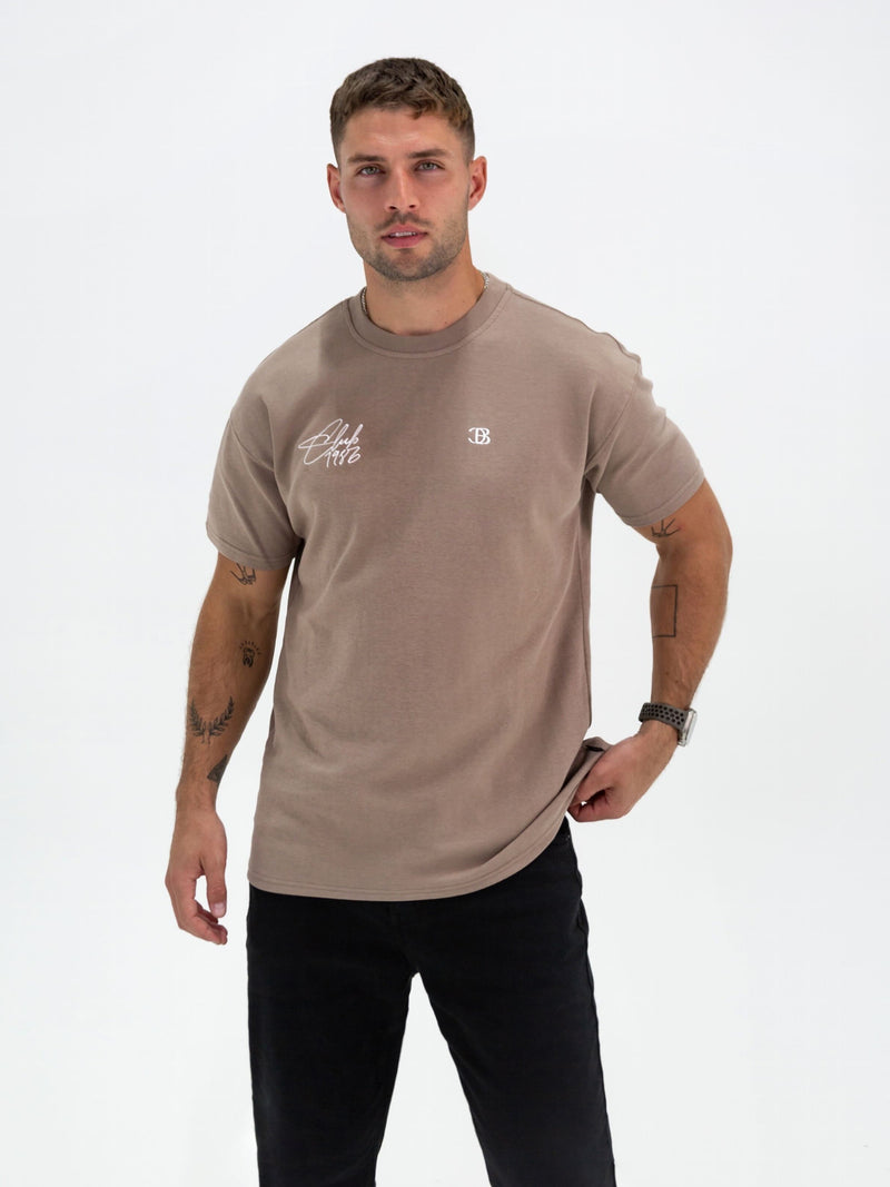 Club Relaxed T-Shirt - Brown