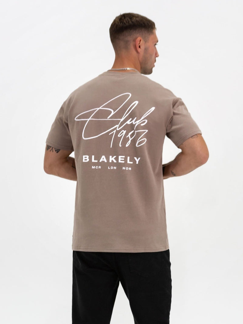 Club Relaxed T-Shirt - Brown