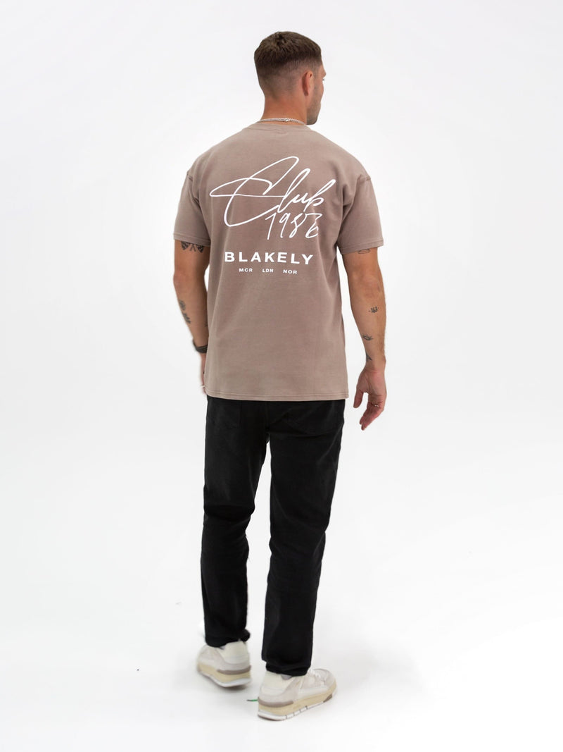 Club Relaxed T-Shirt - Brown